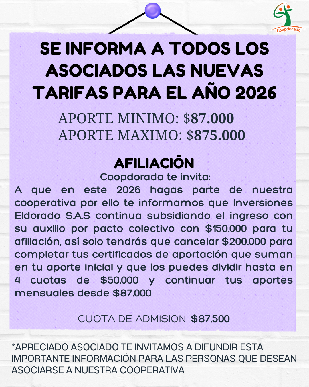 Post de Instagram Vertical Aviso Recordatorio Tienda Doodle Violeta